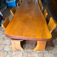 Tavolo + 12 Sedie lungo circa 3,5 Mt