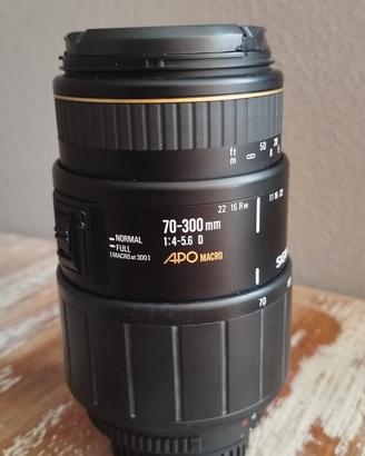 obbiettivo sigma 70-300
