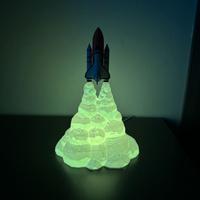 Lampada decorativa RGB stampata in 3D – Shuttle