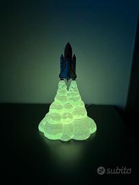 Lampada decorativa RGB stampata in 3D – Shuttle