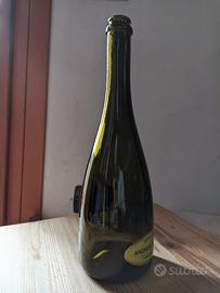 n.24 bottiglie vetro verde pesante tappo corona