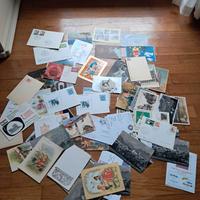 Lotto71  misto di materiale filatelico e cartoline