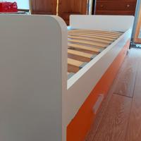 Letto singolo 90 x 200 con secondo letto estraibil