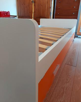 Letto singolo 90 x 200 con secondo letto estraibil