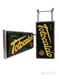 insegna luminosa vintage totocalcio