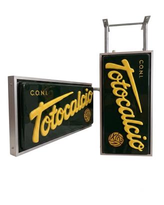 insegna luminosa vintage totocalcio