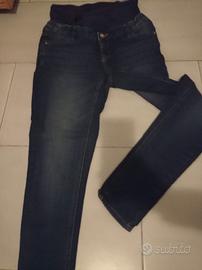 pantaloni premaman XS con fascia per gravidanza 