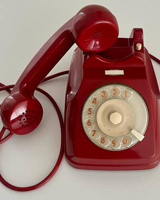 Telefono vintage SIP Siemens rosso primi anni ’70