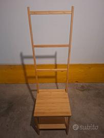 Sedia bagno legno
