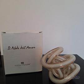 Il Nodo dell'Amore Onlylux Bianco Glitter 8 cm