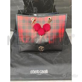 BORSA TOTE BAG ROBERTO CAVALLI MOTIVO TARTAN