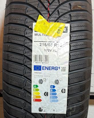 4 Pneumatici 215/65 R16 Firestone Multiseason Xl