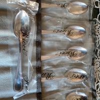 6 cucchiaini caffe’ e 6 dessert Ricci argentieri