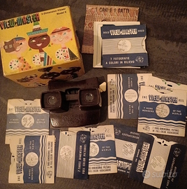 View-Master Model E vintage + scatola + 12 dischi