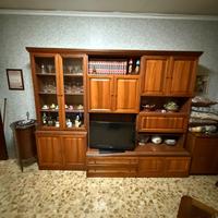 parete attrezzata 3,5 mt legno