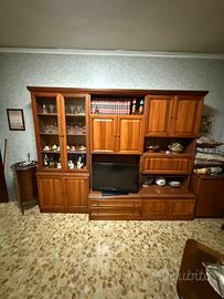 parete attrezzata 3,5 mt legno