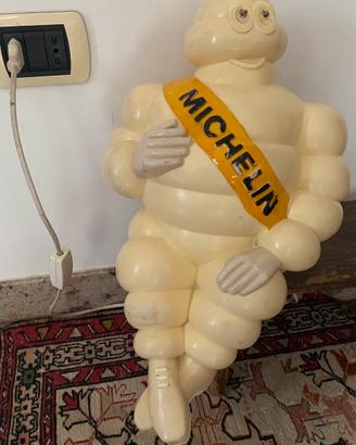 Michelin Bibendum insegna luminosa omino vintage