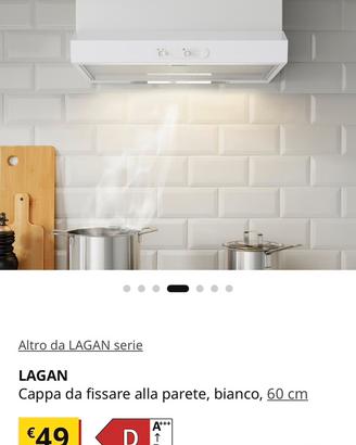 Cappa Lagan ikea colore bianca nuova imballata