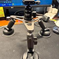 Support ventosa triplo per fotocamera