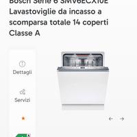 Lavastoviglie Bosch Serie 6 SMV6ECX10E
