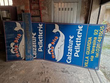 manifesti pubblicitari in lamiera