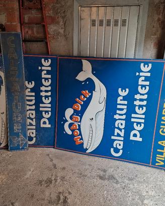 manifesti pubblicitari in lamiera
