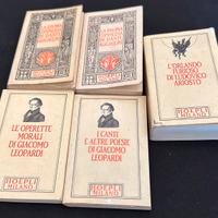 LOTTO COLLANA HOEPLI CLASSICI LETTERARI ‘90