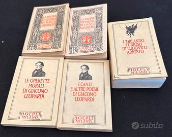LOTTO COLLANA HOEPLI CLASSICI LETTERARI ‘90