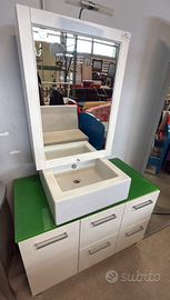 Mobile Bagno Con Specchiera,lavabo Nuovo da Esposi