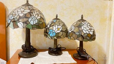 Trittico lampade stile Tiffany