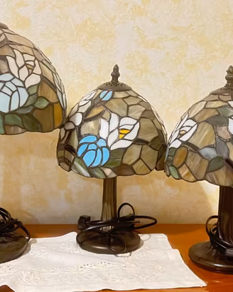 Trittico lampade stile Tiffany