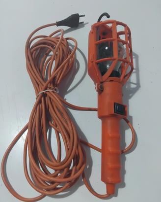 1 lampada tascabile vintage 1 portatile 9mt filo .