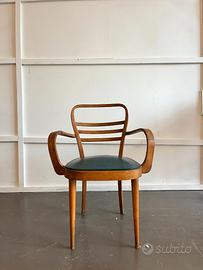 Sedia con braccioli modello Tosca vintage anni ’50