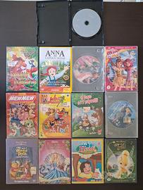 13 DVD x bambini in blocco.
