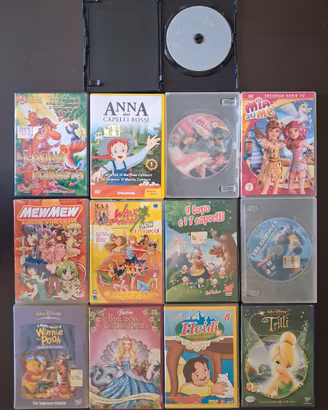13 DVD x bambini in blocco.