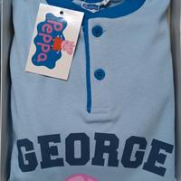 Peppa Pig Pigiama George 7 anni bimbo in caldo cot