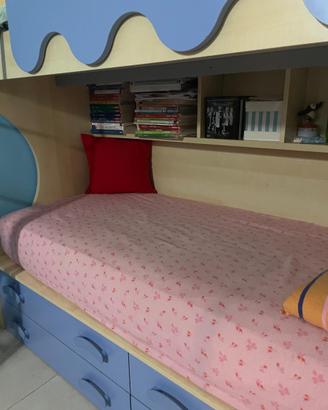 Cameretta con letto a castello