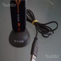 Scheda di rete Pen WiFi USB 2.0 54Mb DLink DWLG122