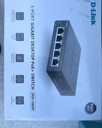 Switch D-Link DGS-1005P - 5 Porte Giga PoE NUOVO