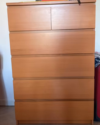 Cassettiera sei cassetti