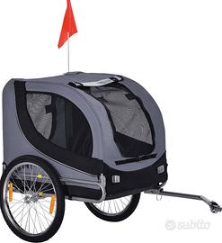 PawHut Rimorchio Bici per Cani Taglia Media