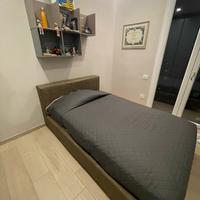Letto contenitore 1 piazza e mezza con materasso