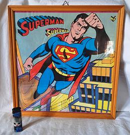 Poster  SUPERMAN incorniciato ,Editrice Cenisio