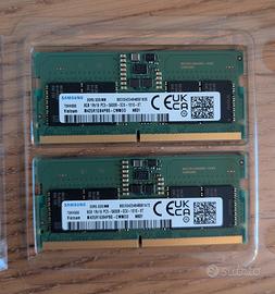 2x8 GB RAM 5600mhz sodimm DDR5 Samsung