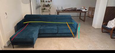 divano con chaise loungue