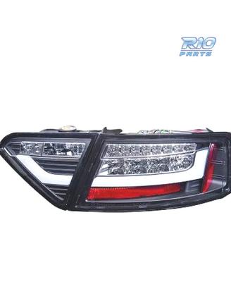 FANALI TUBOLARI AUDI A5 07-12 FONDO NERO