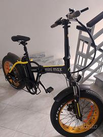 bicicletta elettrica Argento mini max pieghevole