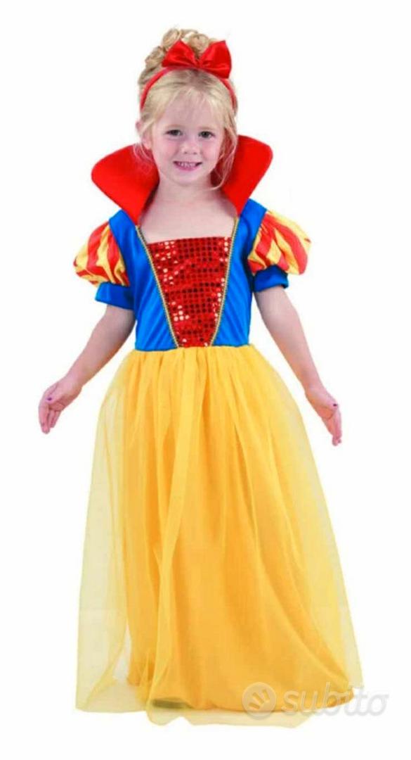 Costume Biancaneve Originale Disney Bambina Vestito Carnevale Principessa