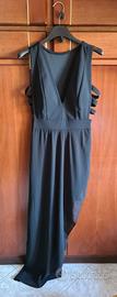 Vestito corto con spacco laterale