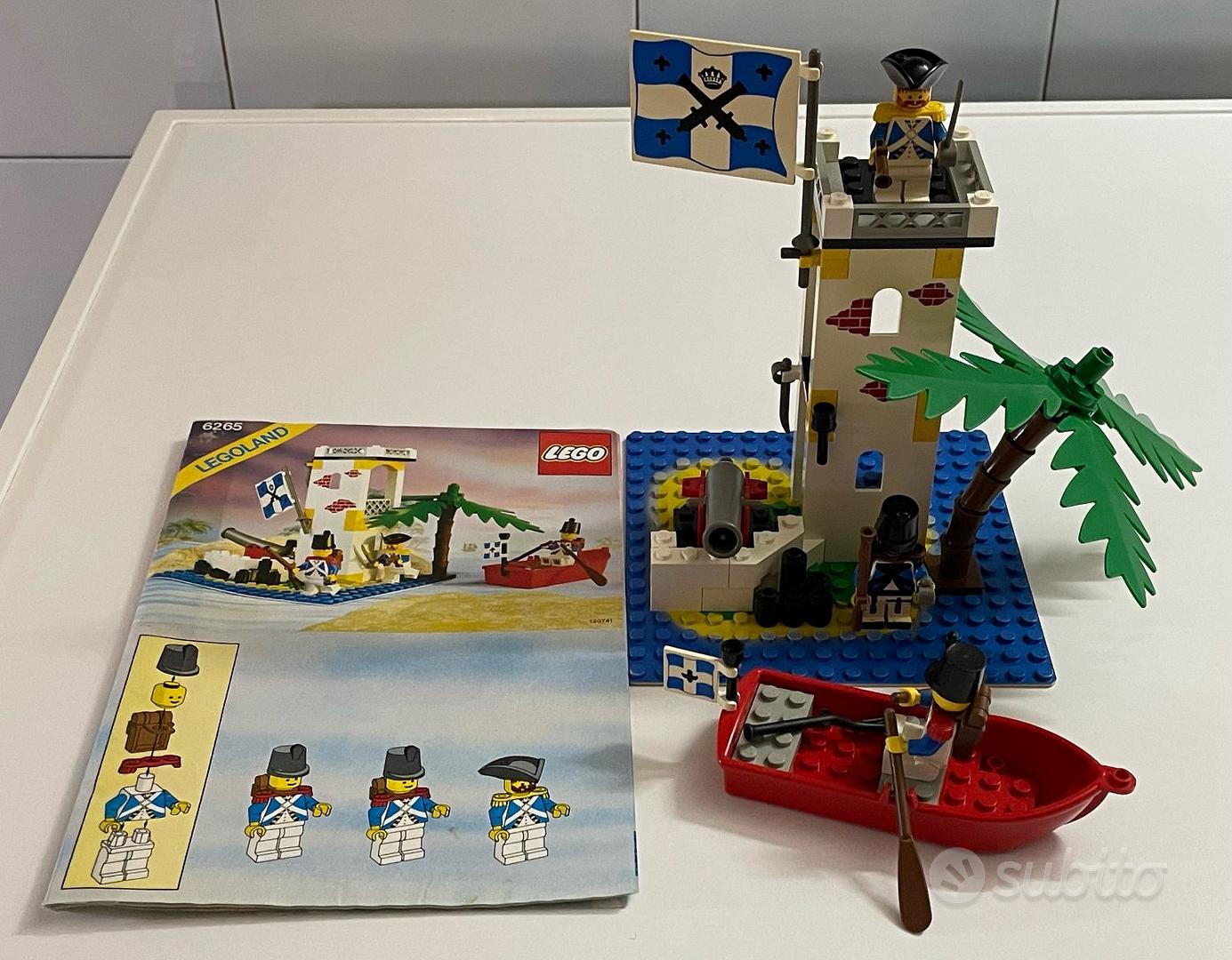 LEGO PIRATES 6265 Sabre Island vintage completo di istruzioni EUR